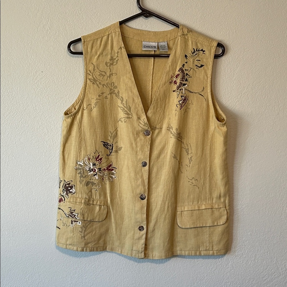 Chico's Linen vest